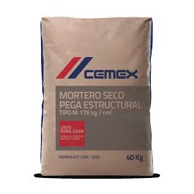 Mortero seco pega estructural 40 Kg