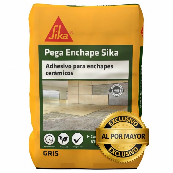 Sika Pega Enchape Gris 25 kilos